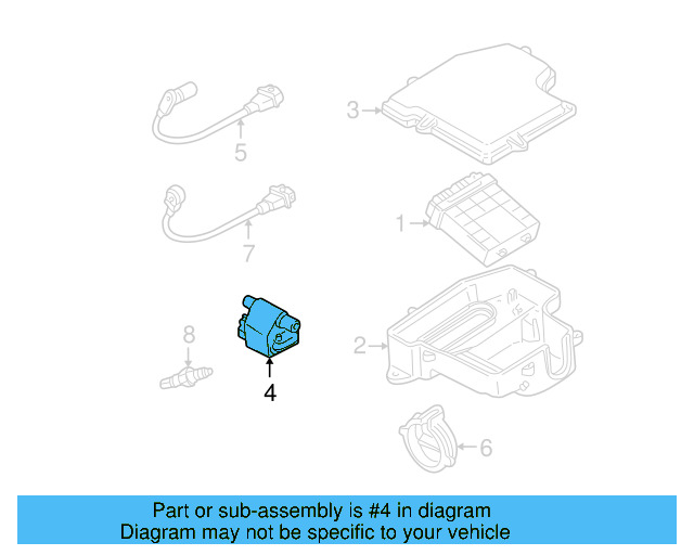 Ignition Coil 07C-905-115-D - View 3