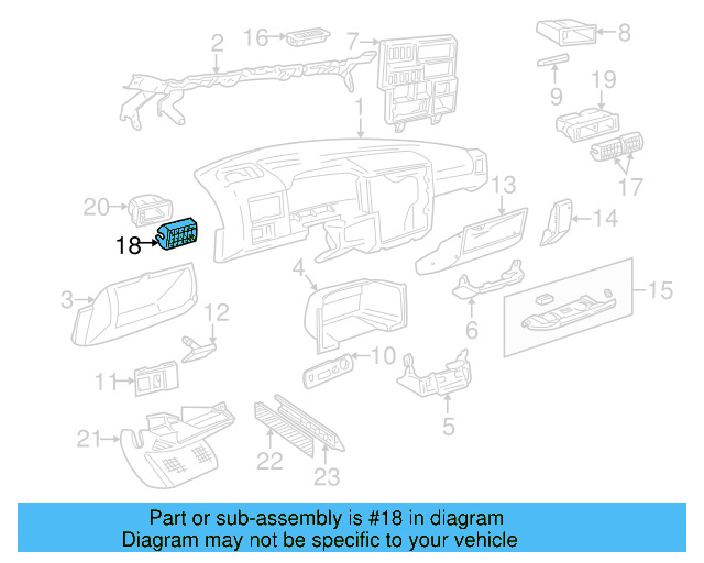 Air Outlet 701-819-707-A-01C - View 3