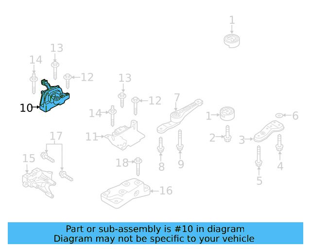 Motor Mount 5Q0-199-262-BQ - View 5