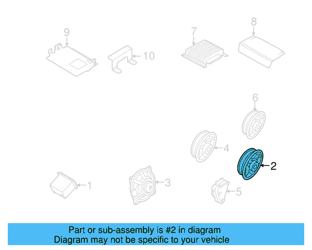 Front Dr Speaker 1KM-035-454-D