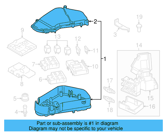 Fuse & Relay Box 7P0-907-295 - View 7