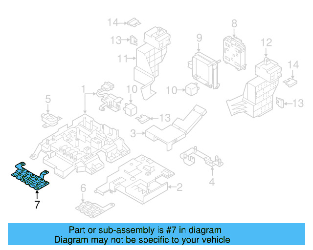 Relay & Fuse Plt 7L0-937-503-D - View 6