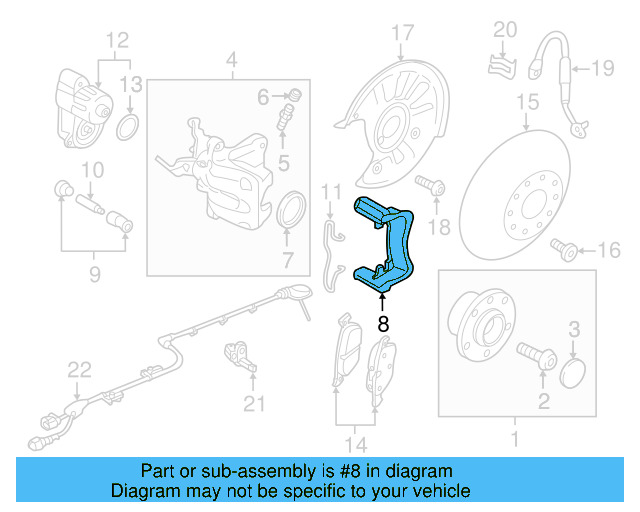 Caliper Mount 8V0-615-425-SL7 - View 13