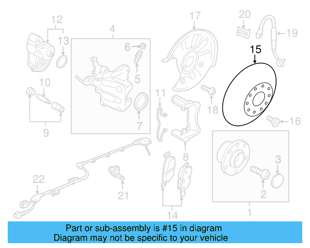 Disc Brake Rotor Rear 5Q0-615-601-D - View 8