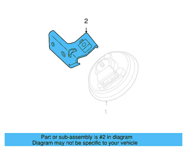 Horn Bracket 1C0-906-216-B - View 6