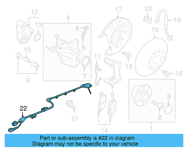 ABS Sensor Wire 5GE-927-902-D - View 2