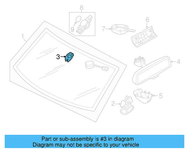 Mirror Support 7P6-845-543-E - View 5