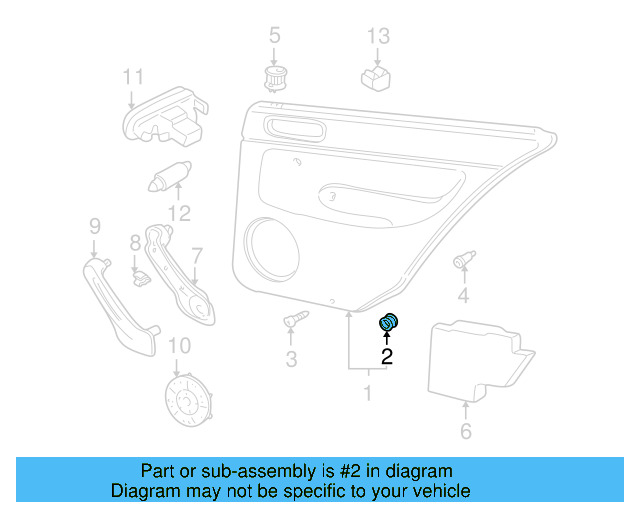 Door Trim Panel Clip 3B0-868-243 - View 31