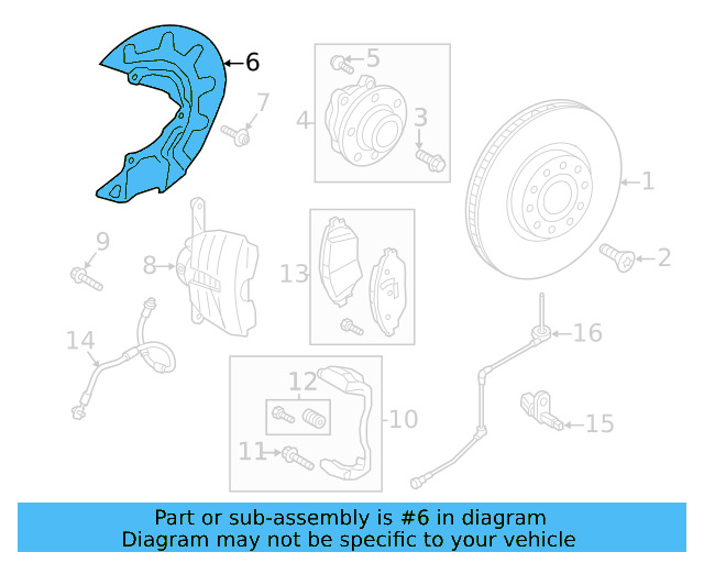 Splash Shield 3QF-615-311-A - View 2
