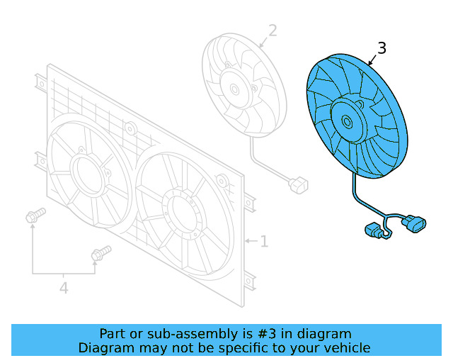 Fan & Motor 3Q0-959-455-B - View 5