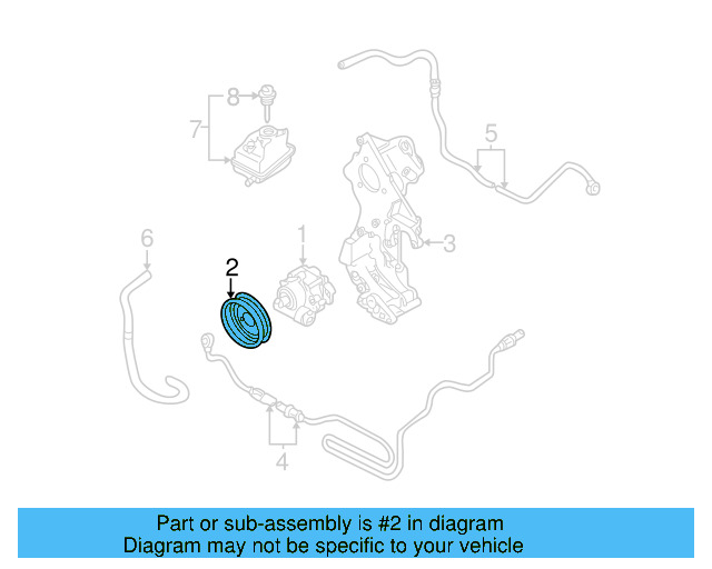 Power Steering Pump Pulley 021-145-255 - View 5