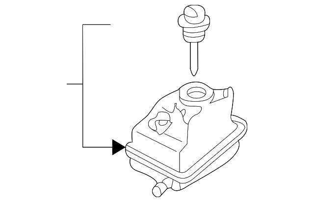 Power Steering Reservoir 1J0-422-371-C - View 3