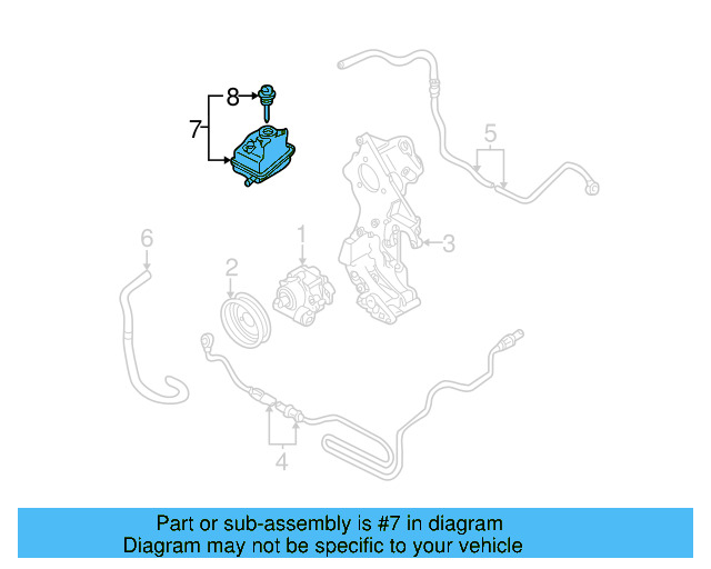 Power Steering Reservoir 1J0-422-371-C - View 5