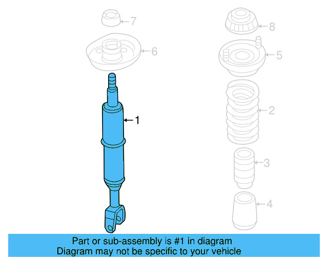Suspension Shock Absorber 3B0-413-031-R - View 4