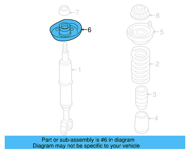 Spring Seat 8D0-412-103-B - View 3