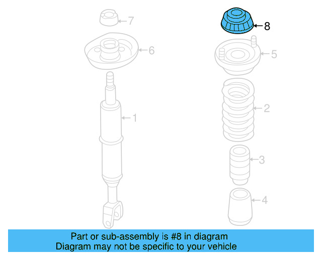 Strut Mount 4D0-412-377-F - View 9
