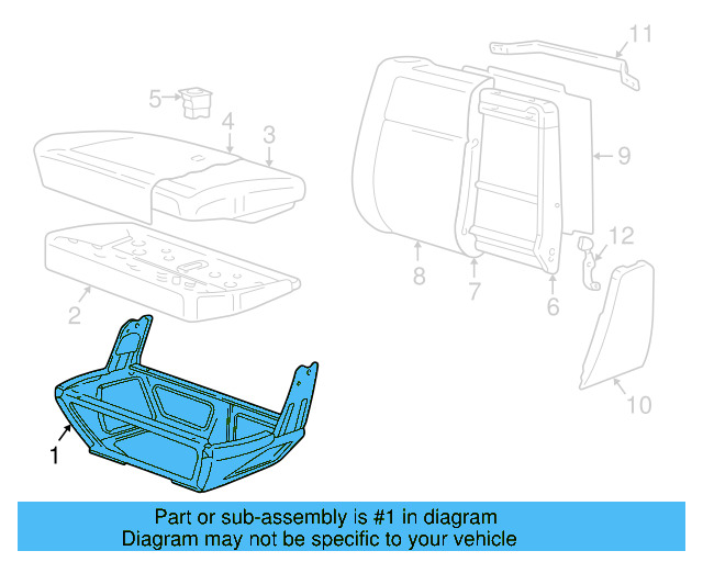 Seat Base 7D0-881-681-C-01A - View 5