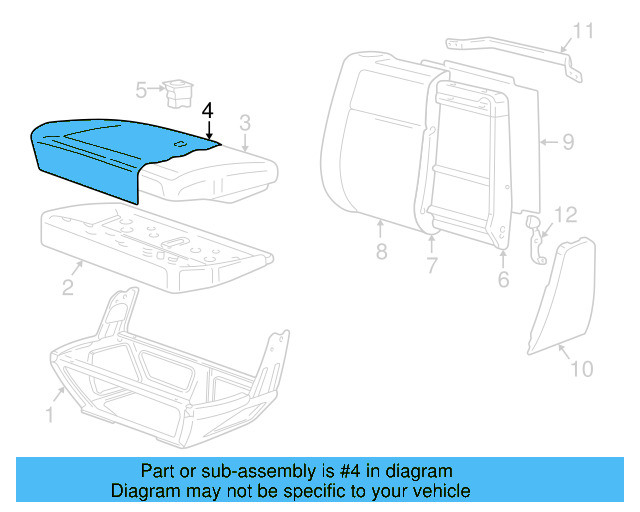 Seat Cover 701-881-406-K-EEM - View 5