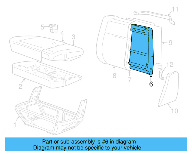 Seat Frame 701-881-304-C - View 4
