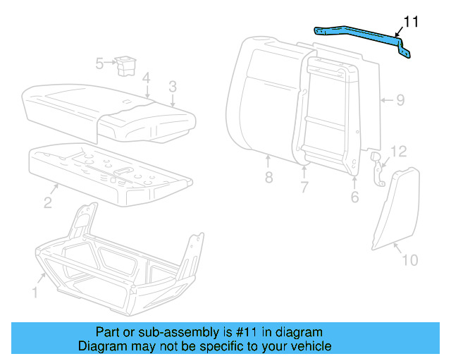 Seat Back Cover 705881805DAGU - View 6