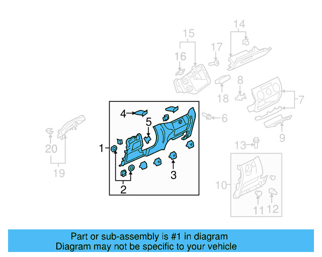Trim Panel 5M1-857-005-S-82V - View 3