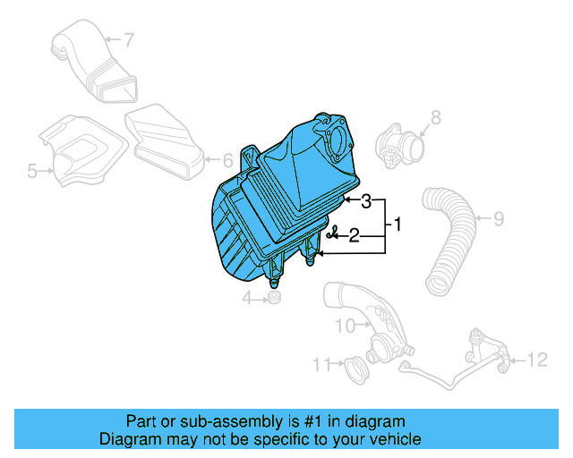Air Cleaner Assembly 078-133-837-BG - View 5