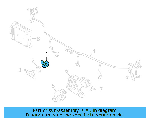 Sensor (Unpainted) 5q0919275cgru - View 12