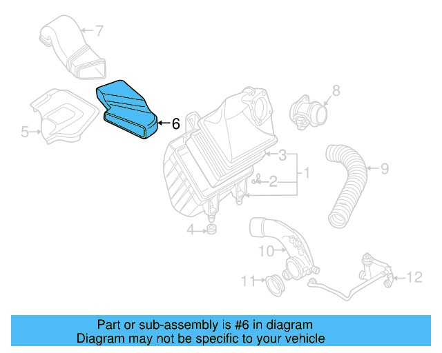 Intake Hose 8D0-129-627 - View 14