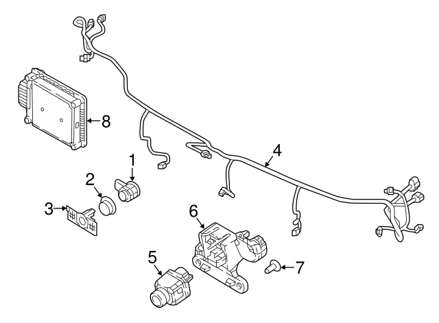 Park Sensor Seal 5Q0-919-133-9B9 - View 32