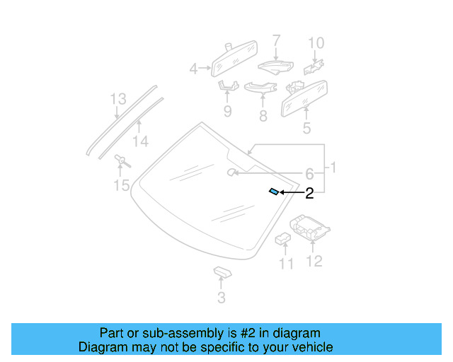 Back Glass Buffer 3C0-845-237 - View 11