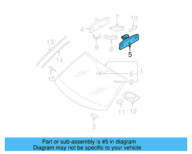 Windshield 3C0-845-011-AF - View 2