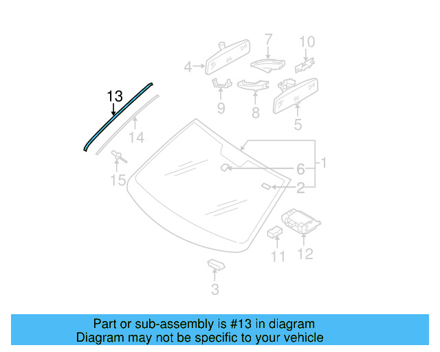 Reveal Molding 3C0-854-327-B-5AP - View 4
