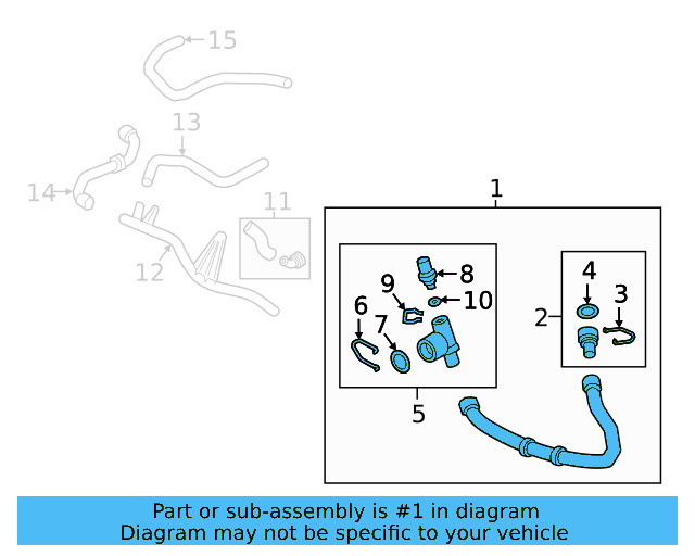 Lower Hose 3Q0-122-051-N - View 3