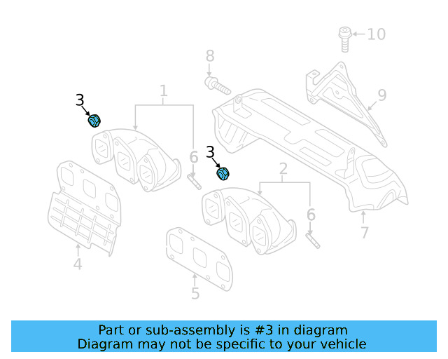 Exhaust Manifold Lock Nut N-908-946-01 - View 79