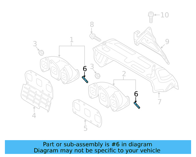 Exhaust Manifold Stud N-044-520-3 - View 27