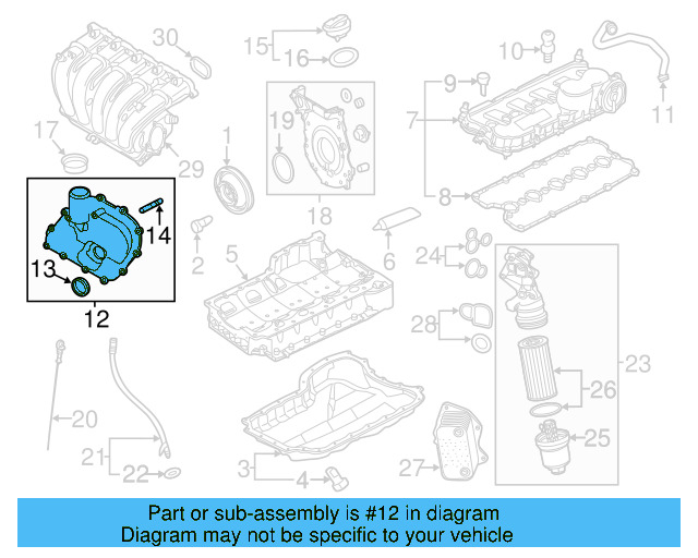 Engine Timing Cover 07K-109-283-E