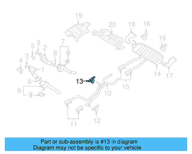 Muffler & Pipe Rear Bracket 7L6-253-144-D - View 3