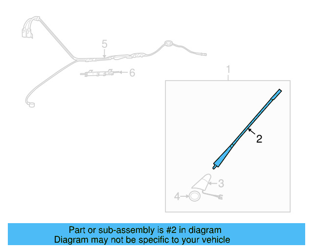 Antenna Mast 1J0-035-849-A - View 13
