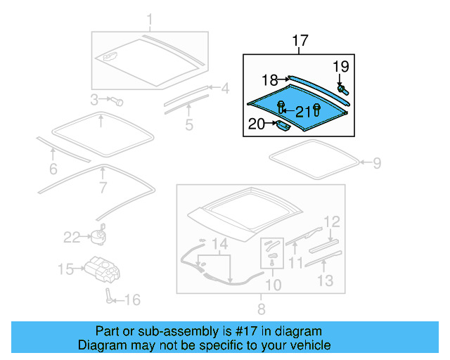 Sunshade 3C8-877-307-C-UG9 - View 3