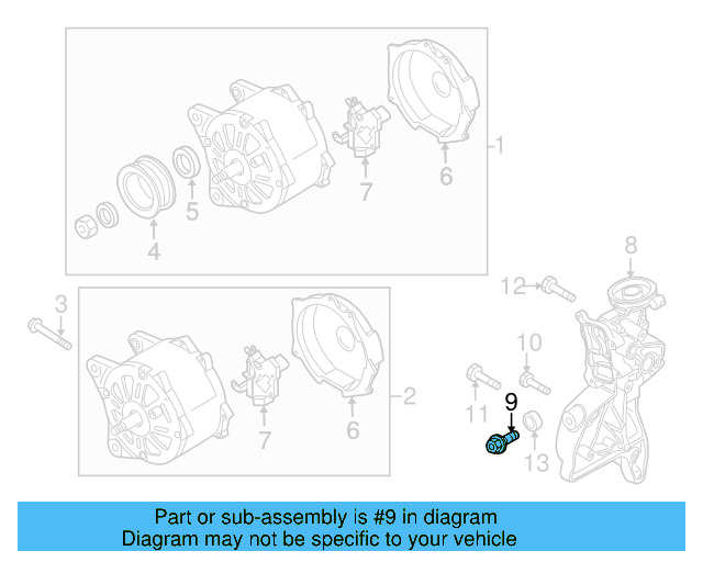 Mount Bracket Bolt N-911-490-01 - View 5