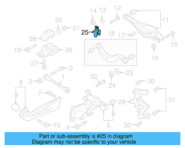 Upper Control Arm Bracket 1K0-614-167-C - View 16