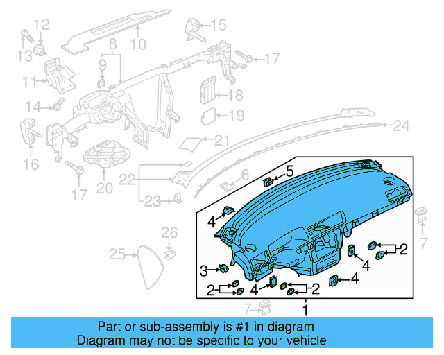 Instrument Panel 561-857-003-M-81X - View 3