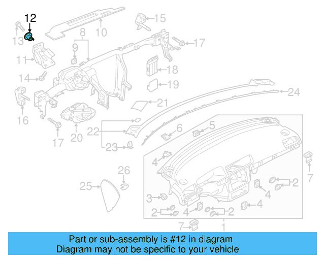Support Bushing 6R0-857-049 - View 10
