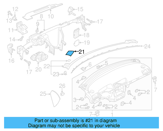 Speaker Grille 561-857-210-A-81U - View 3