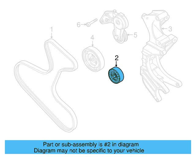 Idler Pulley 022-145-276-A - View 4