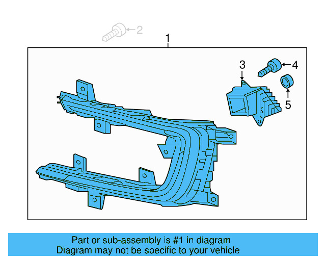 Daytime Run Lamp 5GE-941-056-B - View 3