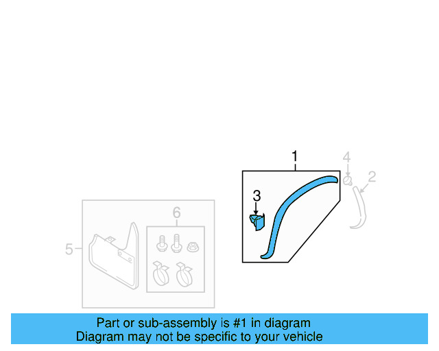 Wheel Opening Molding 5N0-853-818-9B9 - View 3