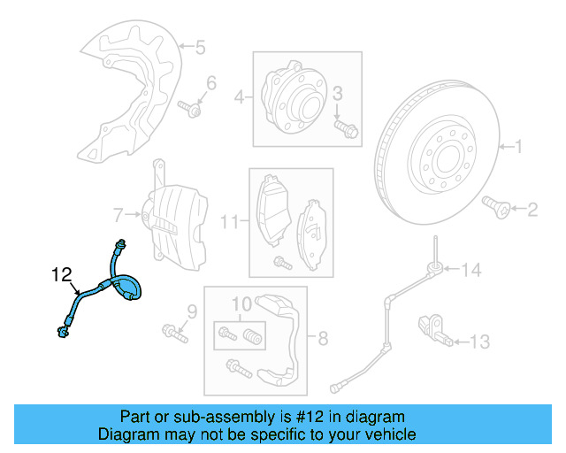 Brake Hose 3QF-611-701-B - View 6