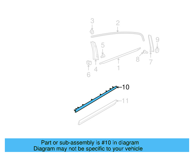 Side Molding 3C0-853-754-C-2ZZ - View 3