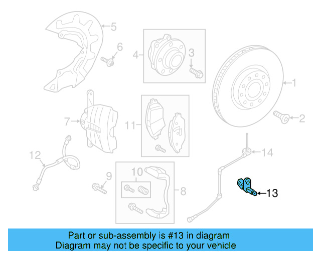Rear Speed Sensor WHT-003-861-B - View 6